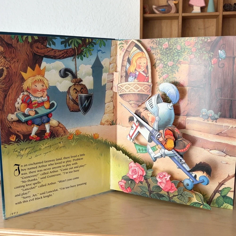 VINTAGE Little Merlin's Book of Magic Pets - Hardcover Pop-Up Book